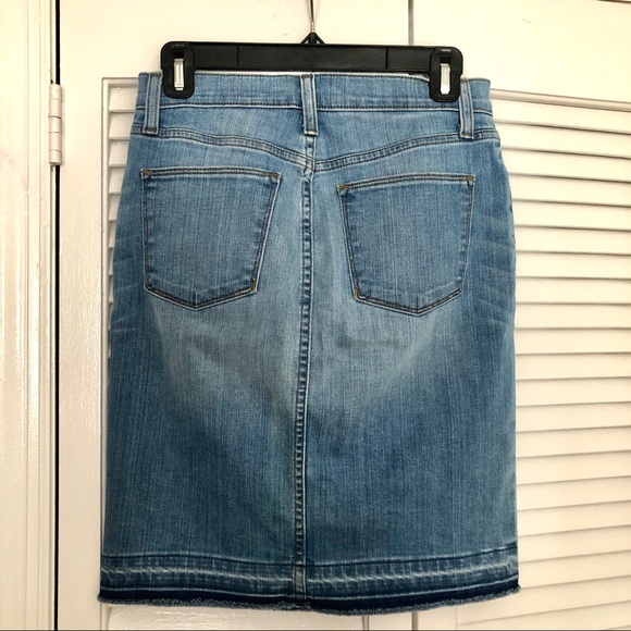 J.Crew Raw Edge Denim Skirt size 26 - Picture 3 of 7